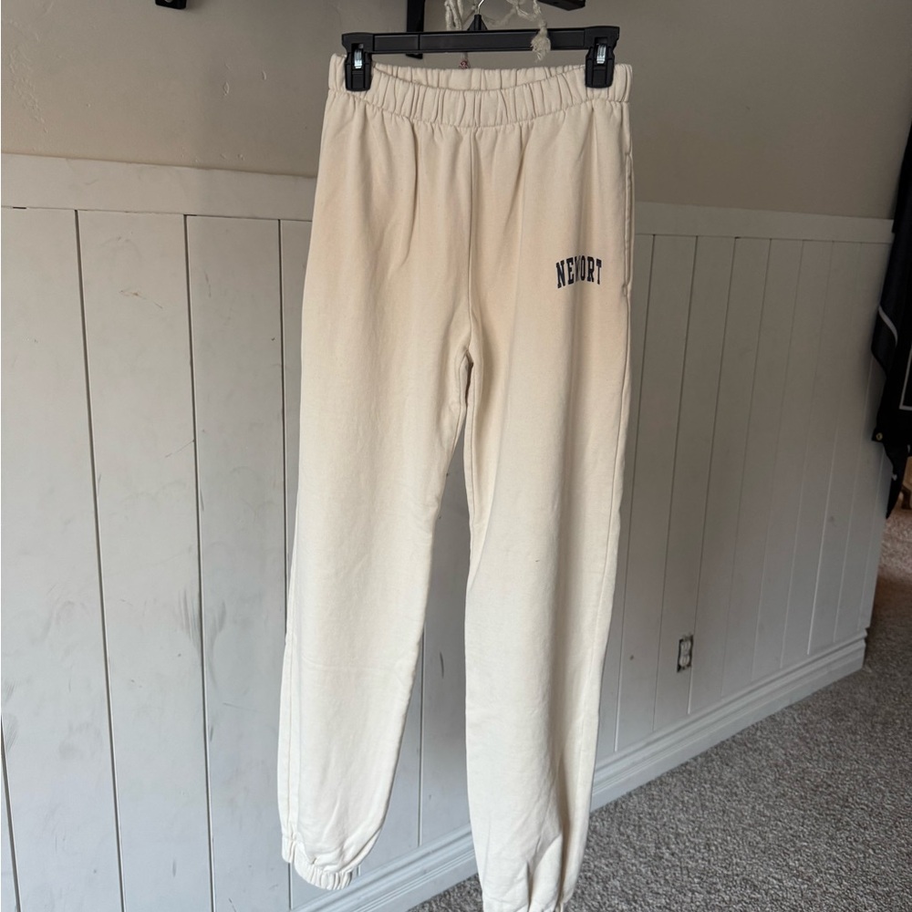 Brandy Melville Cream Joggers